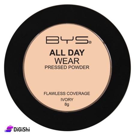 BYS All Day Wear Pressed Powder - 01 Ivory