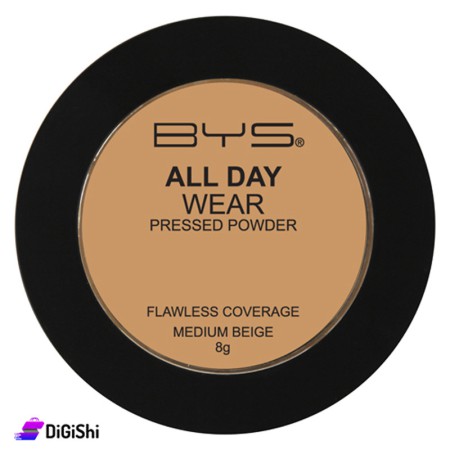 BYS All Day Wear Pressed Powder - 02 Medium Beige