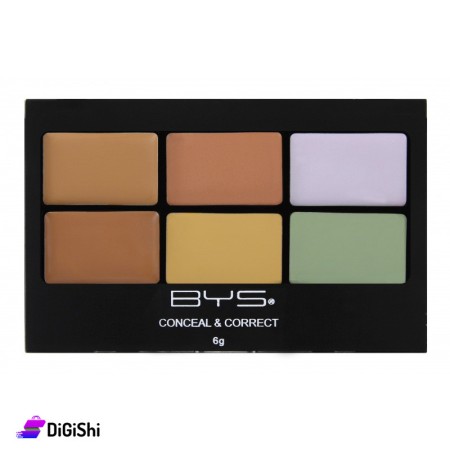 باليت مصحح لإخفاء عيوب البشرة BYS Conceal & Correct