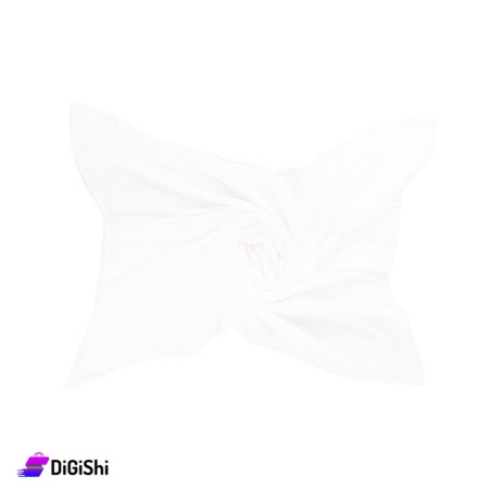 شال جاكار نسائي نقشة 1 - أبيض
