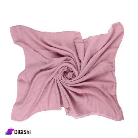 Women's Jacquard Scarf - Dark Pink