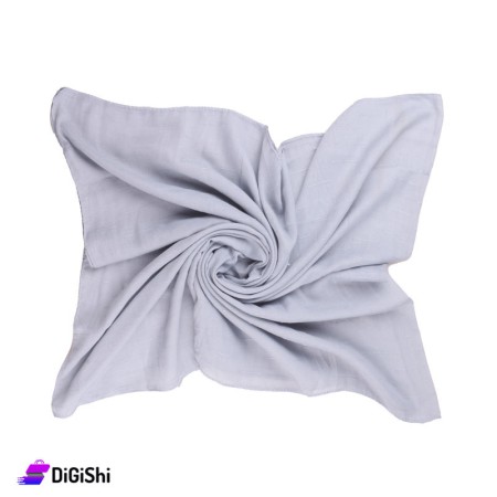 Women's Jacquard Scarf - Light Blue