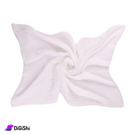 Women's Jacquard Scarf Model 3 - White