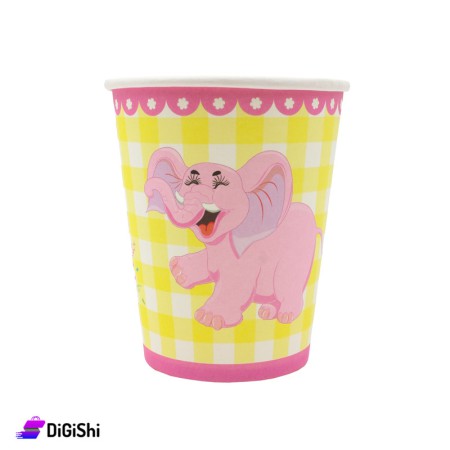 PARTY GALA Cardboard Cups Set - Light Pink