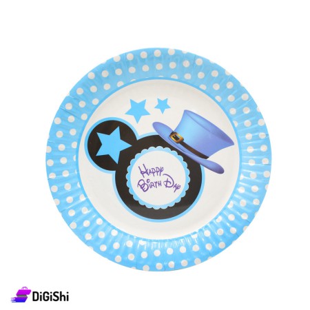 PARTY GALA Cardboard Dishes Set - Blue