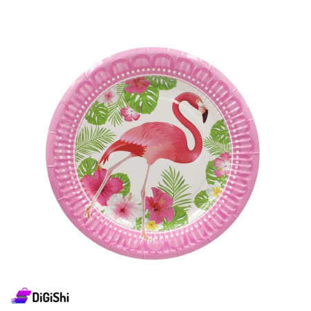 PARTY GALA Cardboard Dishes Set - Deep Pink