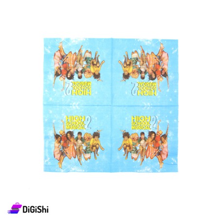 Paper High School Musical Napkin - Blue