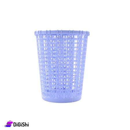 Shahd Plast Small Plastic Mesh Basket -  Blue