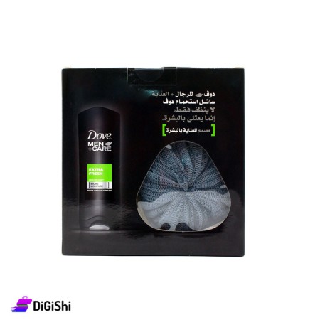 سائل استحمام للرجال مع ليفة Dove