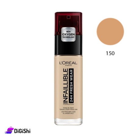 كريم الأساس L'OREAL PARIS Infallible Fresh Wear - 150