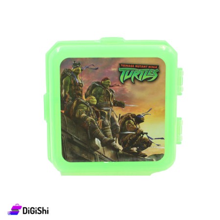 SUPER STAR Ninja Turtles Square Lunch Box - Light Green