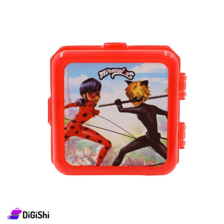 SUPER STAR Miraculous Square Lunch Box - Red