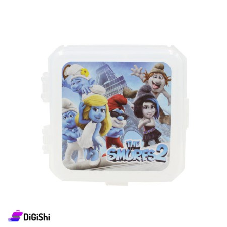 SUPER STAR Smurfes Square Lunch Box - White