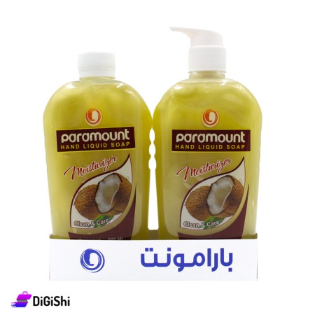 عرض عبوتا صابون سائل للأيدي برائحة جوز الهند Paramount