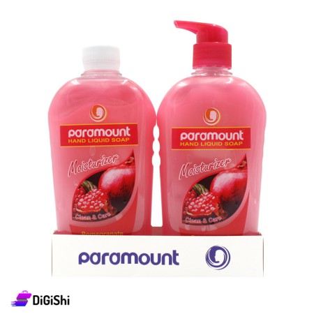 Paramount Two Bottles Of Hand Liquid Soap With Pomegranate Scent