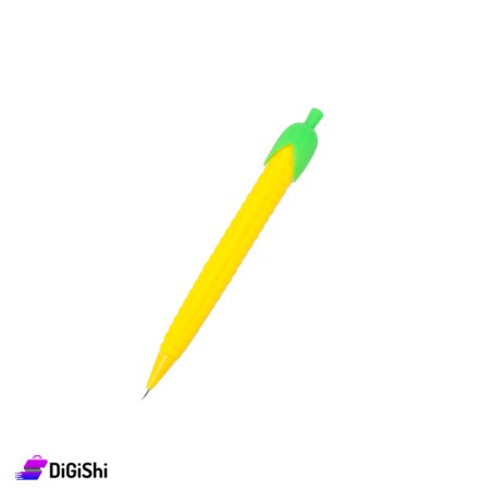 Corn Shaped Piston Pencil - Yellow