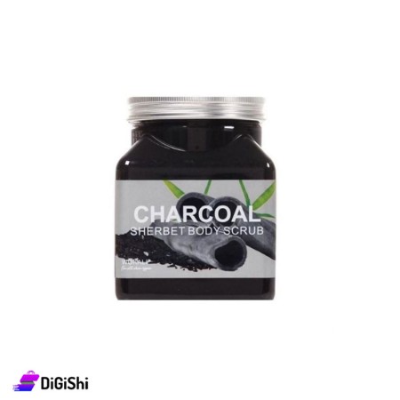 WOKALI Face and Body Scrub With Charcoal Extract - 350 ml