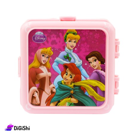 SUPER STAR Disney Princess Square Lunch Box - Light Pink