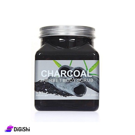 WOKALI Face and Body Scrub With Charcoal Extract - 500 ml