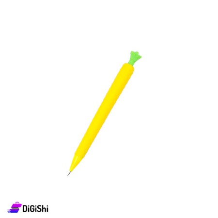 Pineapple Shaped Piston Pencil - Yellow