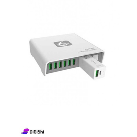 شاحن مع باور بانك LDNIO A6802