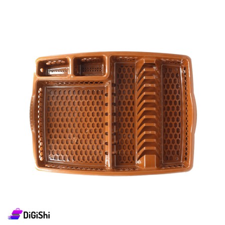 Rainbow Plastic Dishes Bump 1907 - Brown