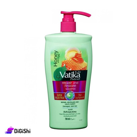 Vatika Strengthens Hair & Repairs Split Ends With Honey & Eggs Shampoo