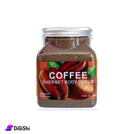 مقشر الوجه والجسم بخلاصة القهوة - 500 مل WOKALI