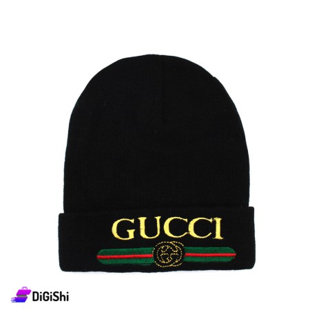 GUCCI Wool Knitted Hat - Black