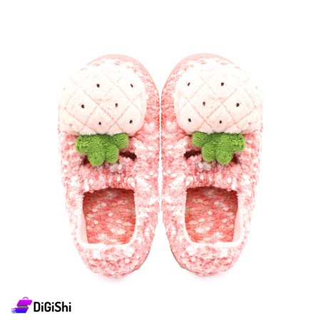 Kids' Fur Winter Fluffy Slippers - Pink